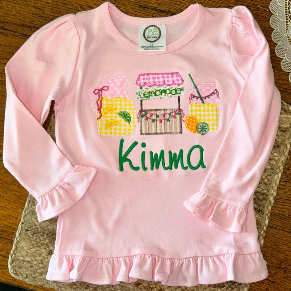 Long sleeve embroidered shirt